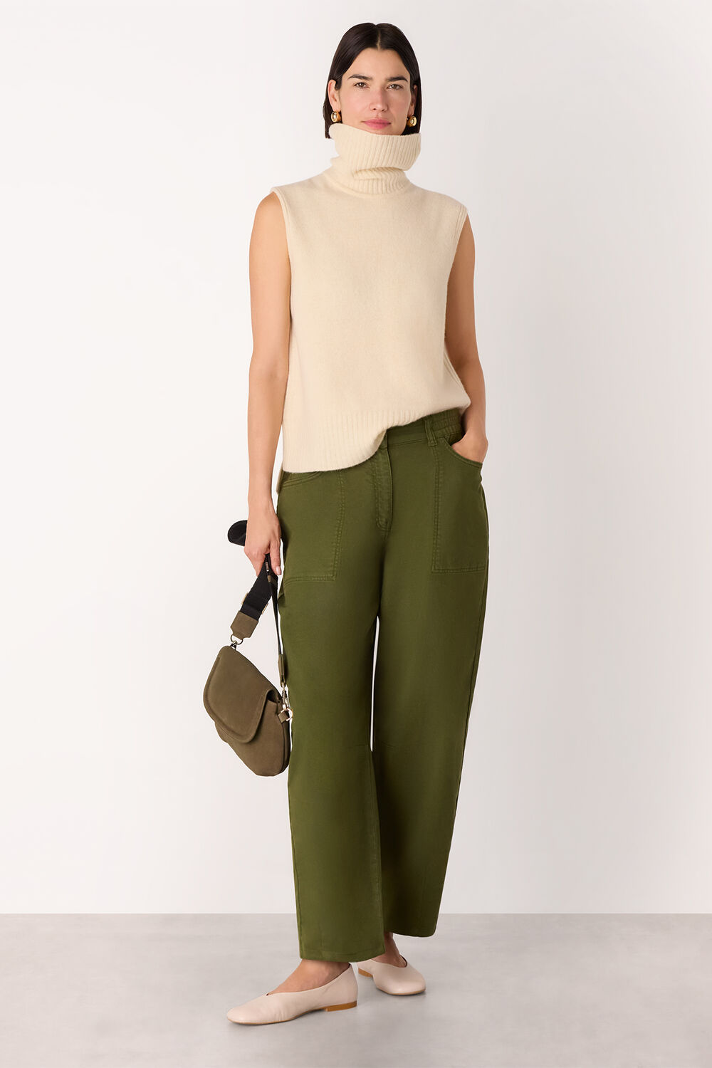 Casual Cotton Barrel Trouser