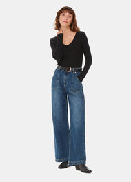 Essential Ribbed V Neck