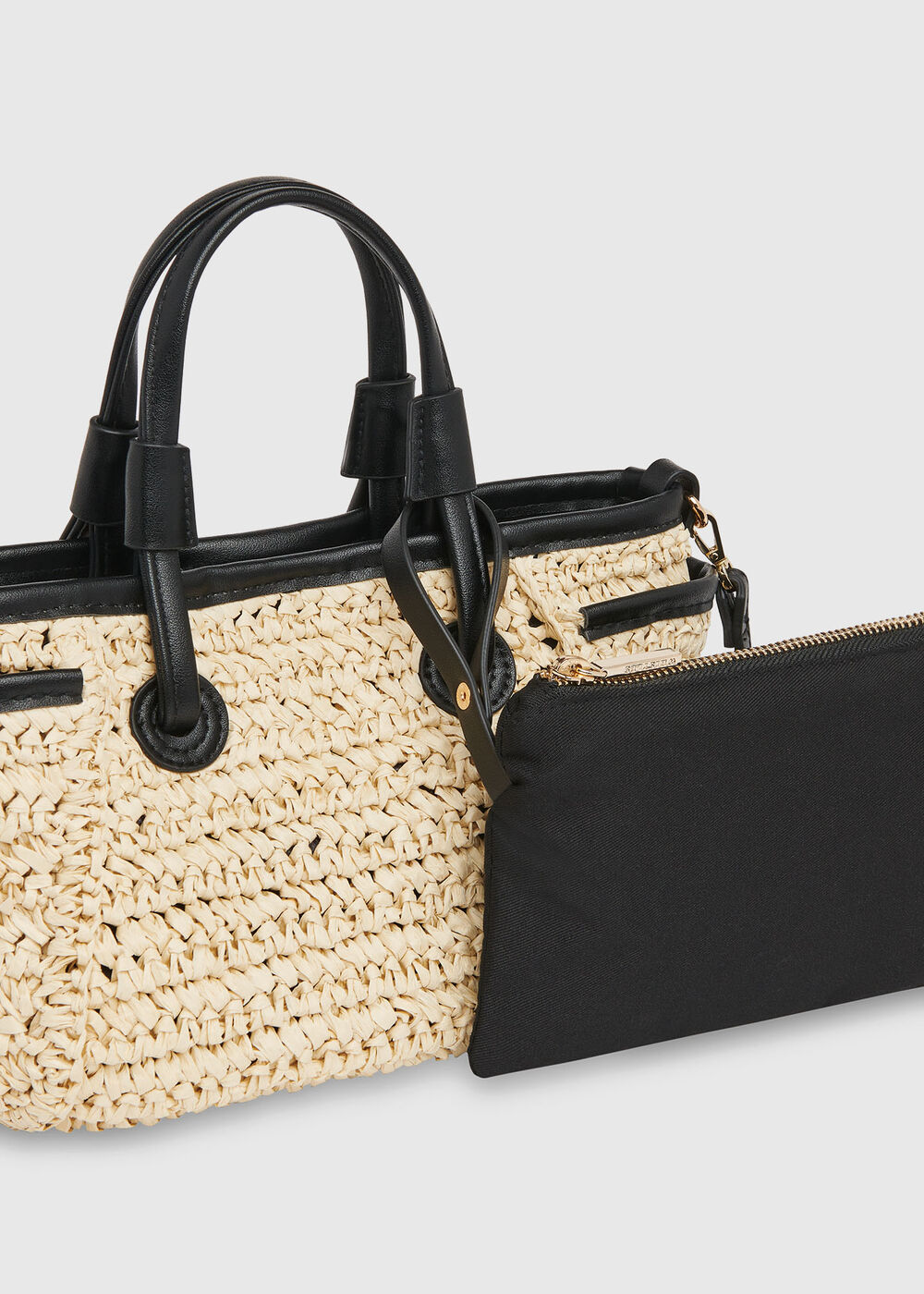 Aylin Mini Straw Tote Bag