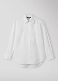 Bib Detail Cotton Poplin Shirt