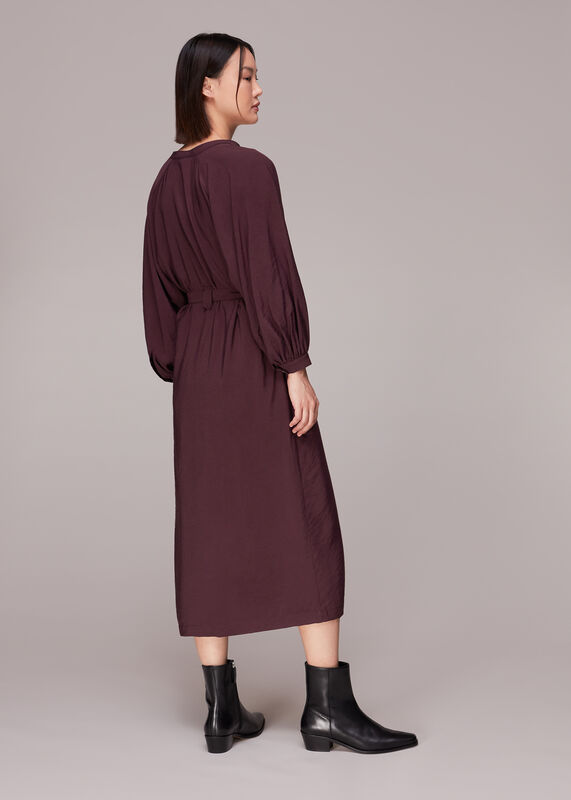 Aubergine Lizzie Midi Dress
