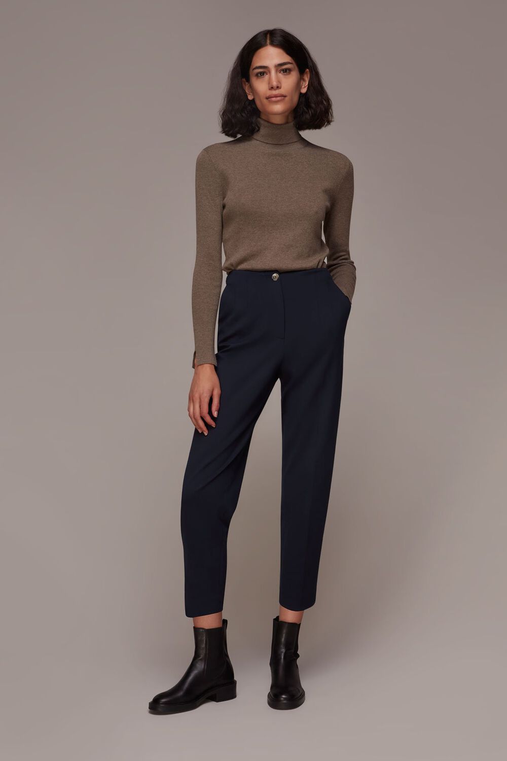 Lila Tapered Ponte Trouser