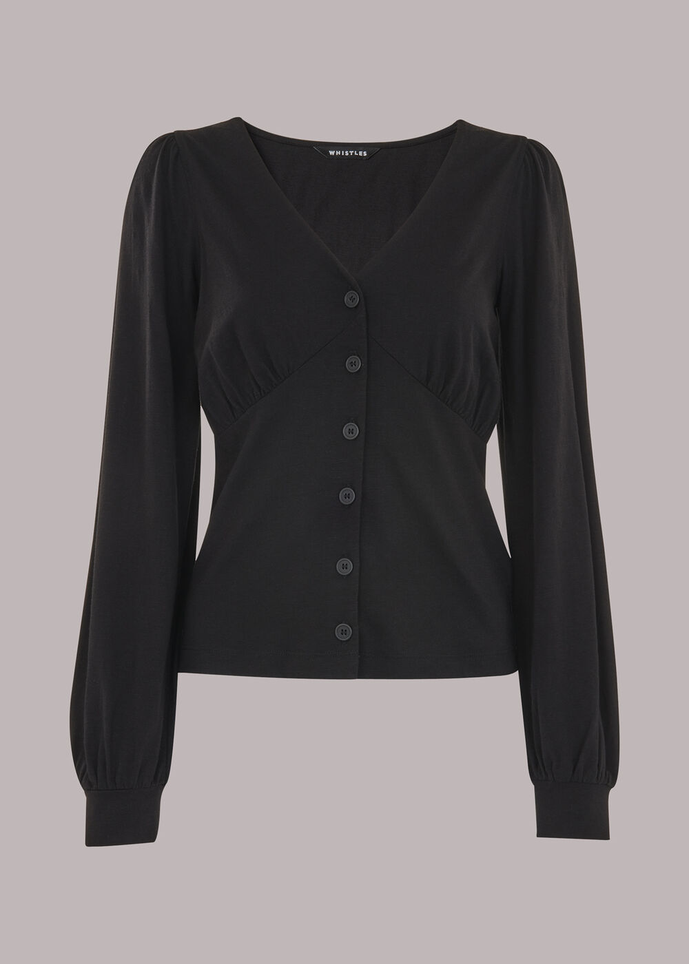 Amber V neck Button Top