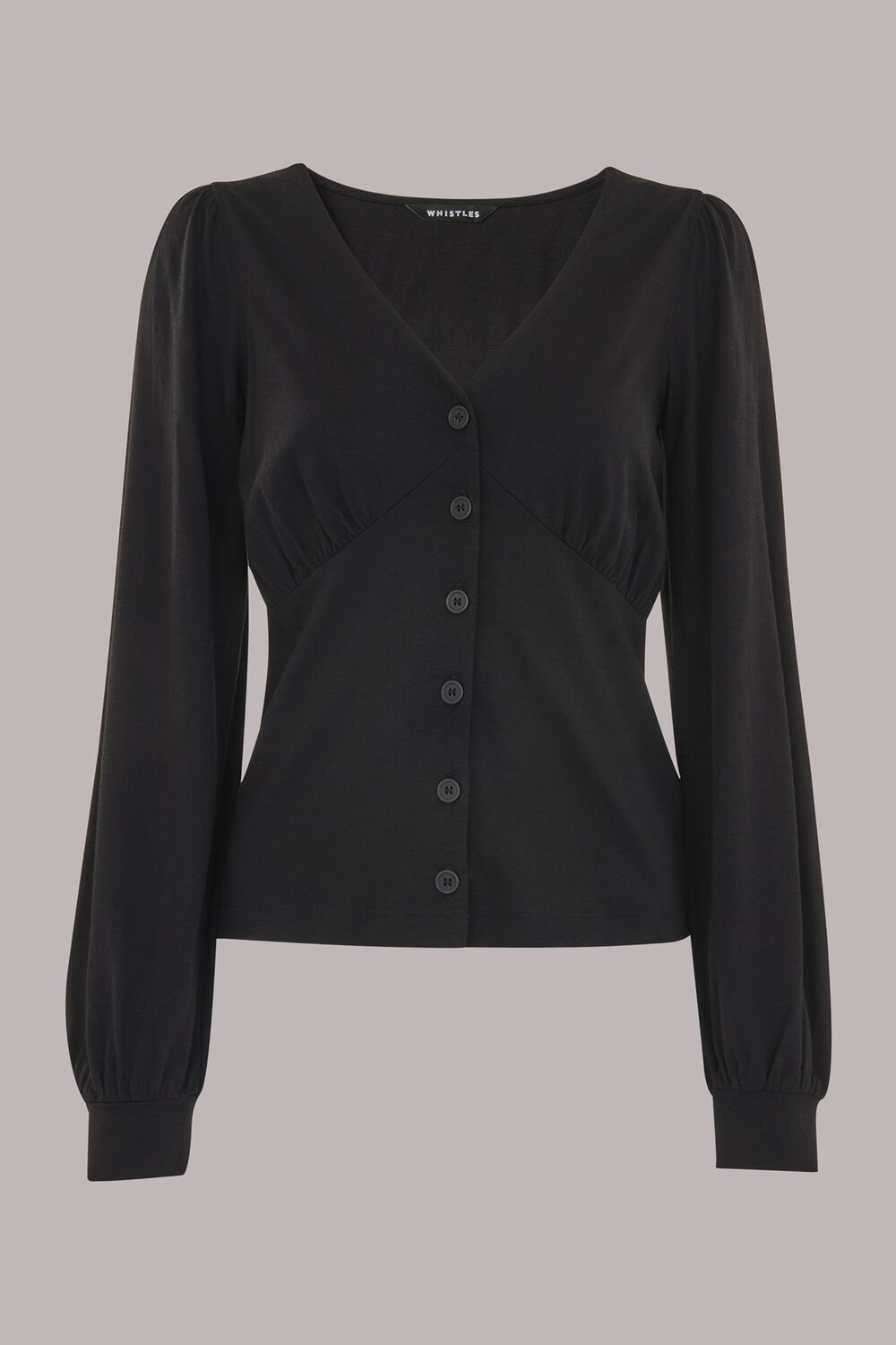 Amber V neck Button Top