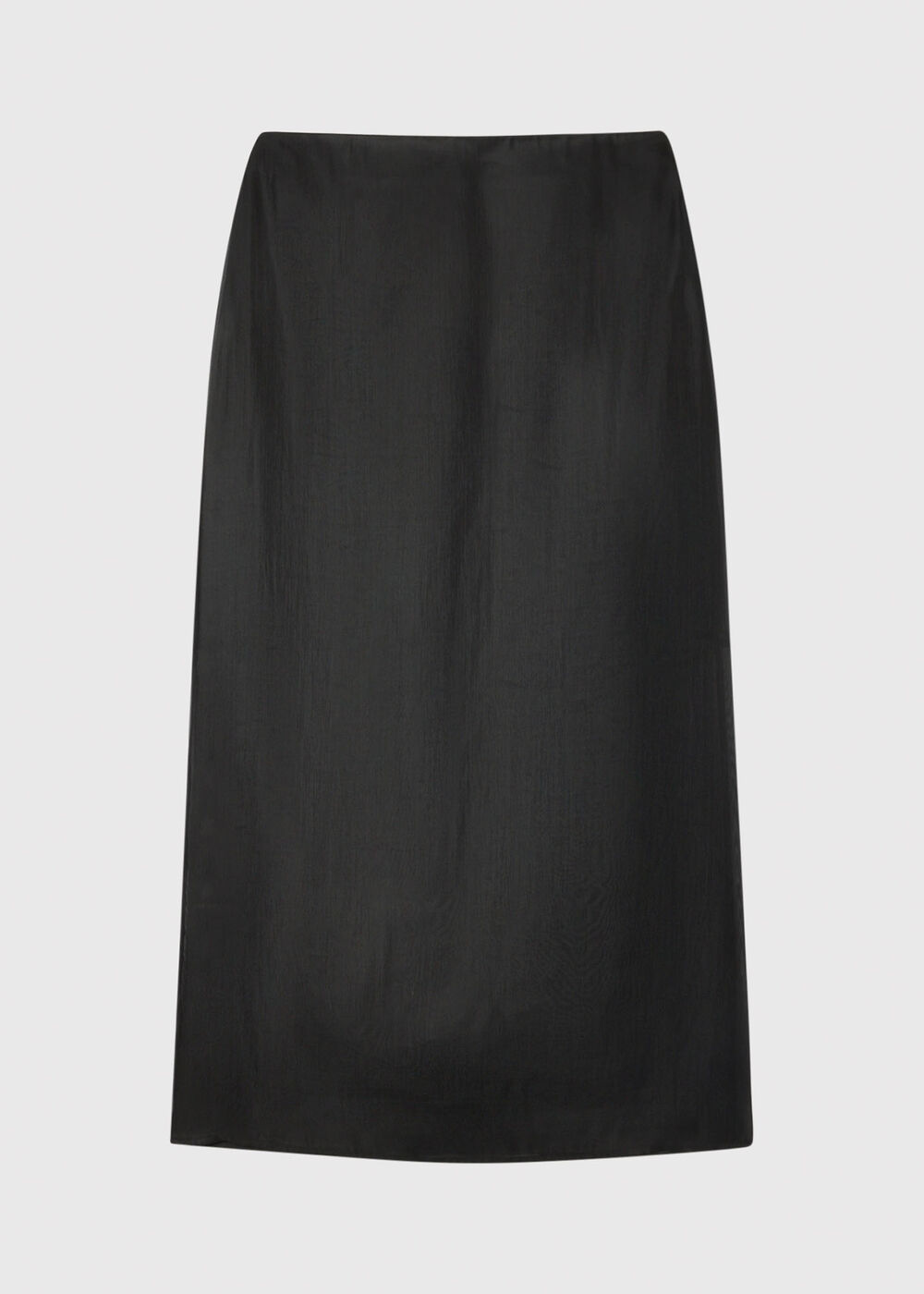 Organza Column Midi Skirt