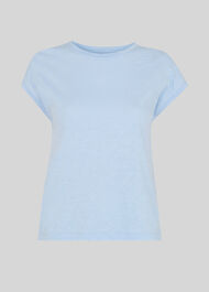 Minimal Cap Sleeve Tee Pale Blue