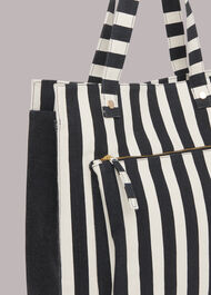 Sena Striped Canvas Tote