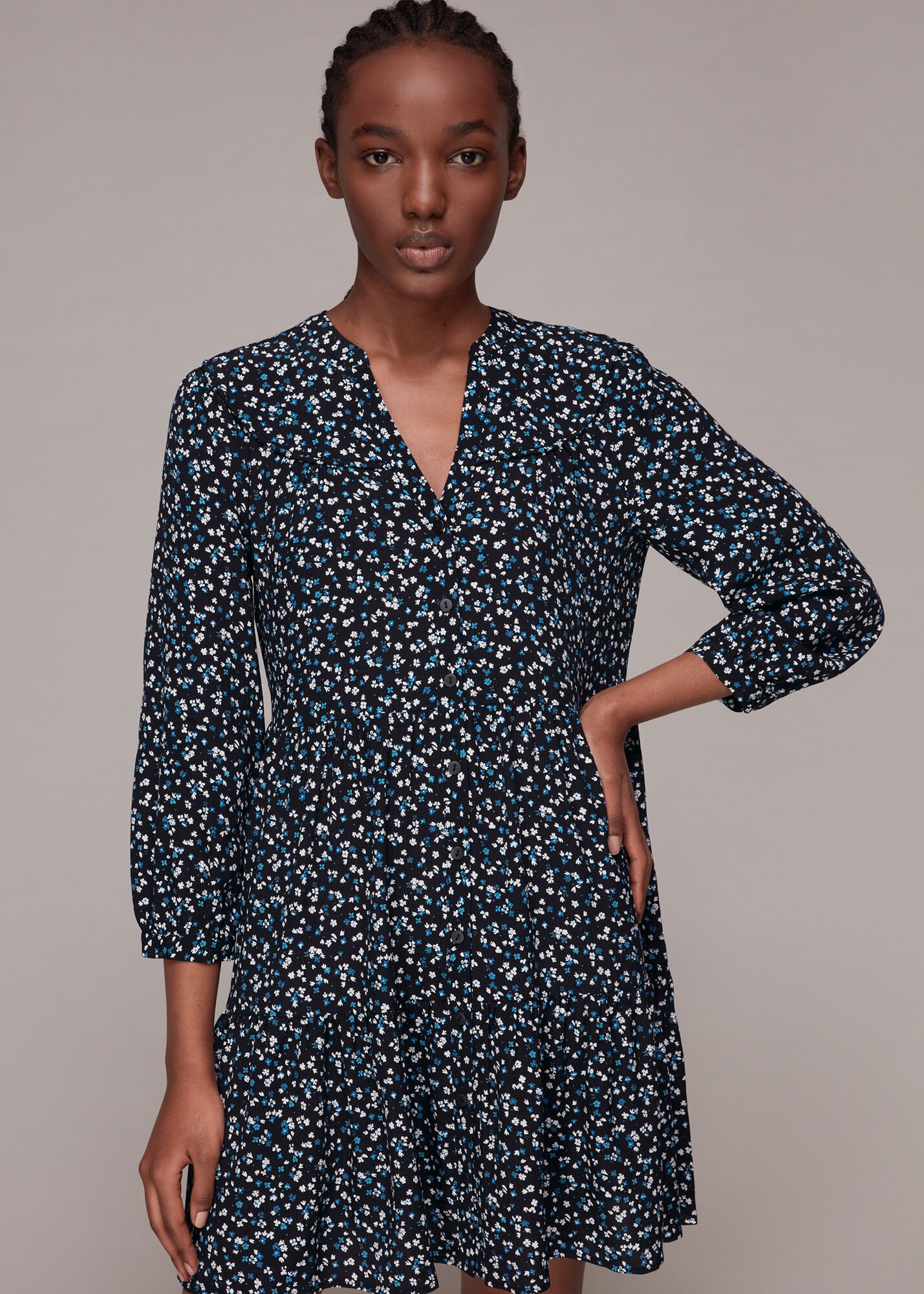 Whistles exclusive animal sales print wrap dress
