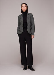 Textured Slim Jersey Jacket