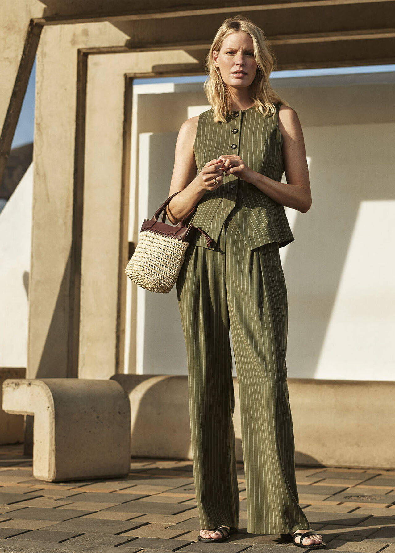 Lottie Pinstripe Trouser