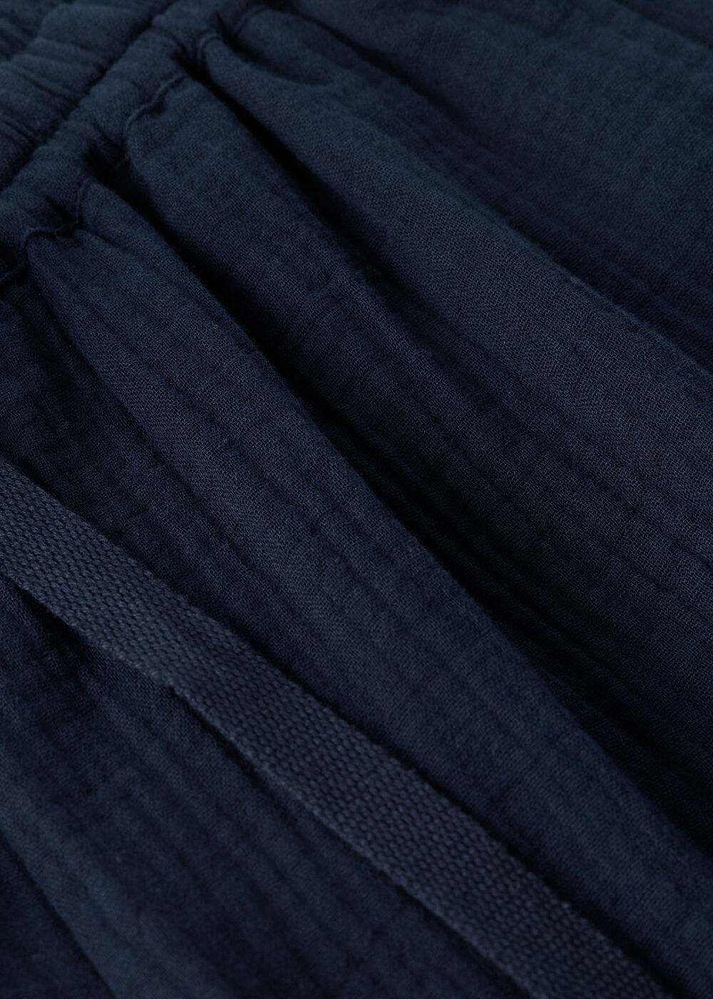 Wide Crop Cheesecloth Trouser
