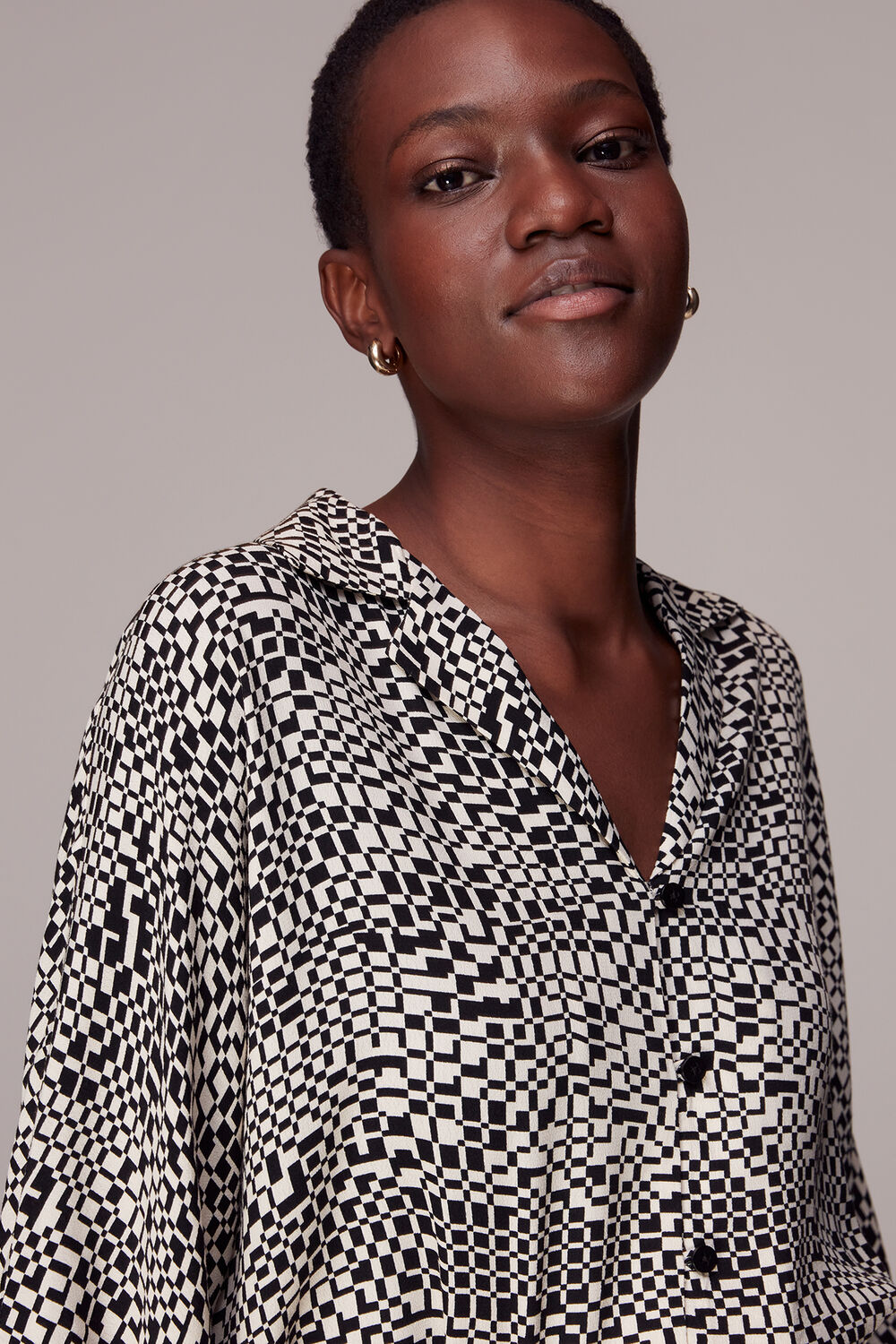 Checkerboard Ramona Blouse