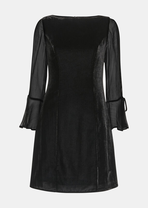 Black Myla Velvet Mini Dress