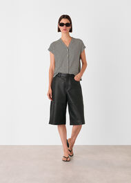 Jilly Stripe Button Top