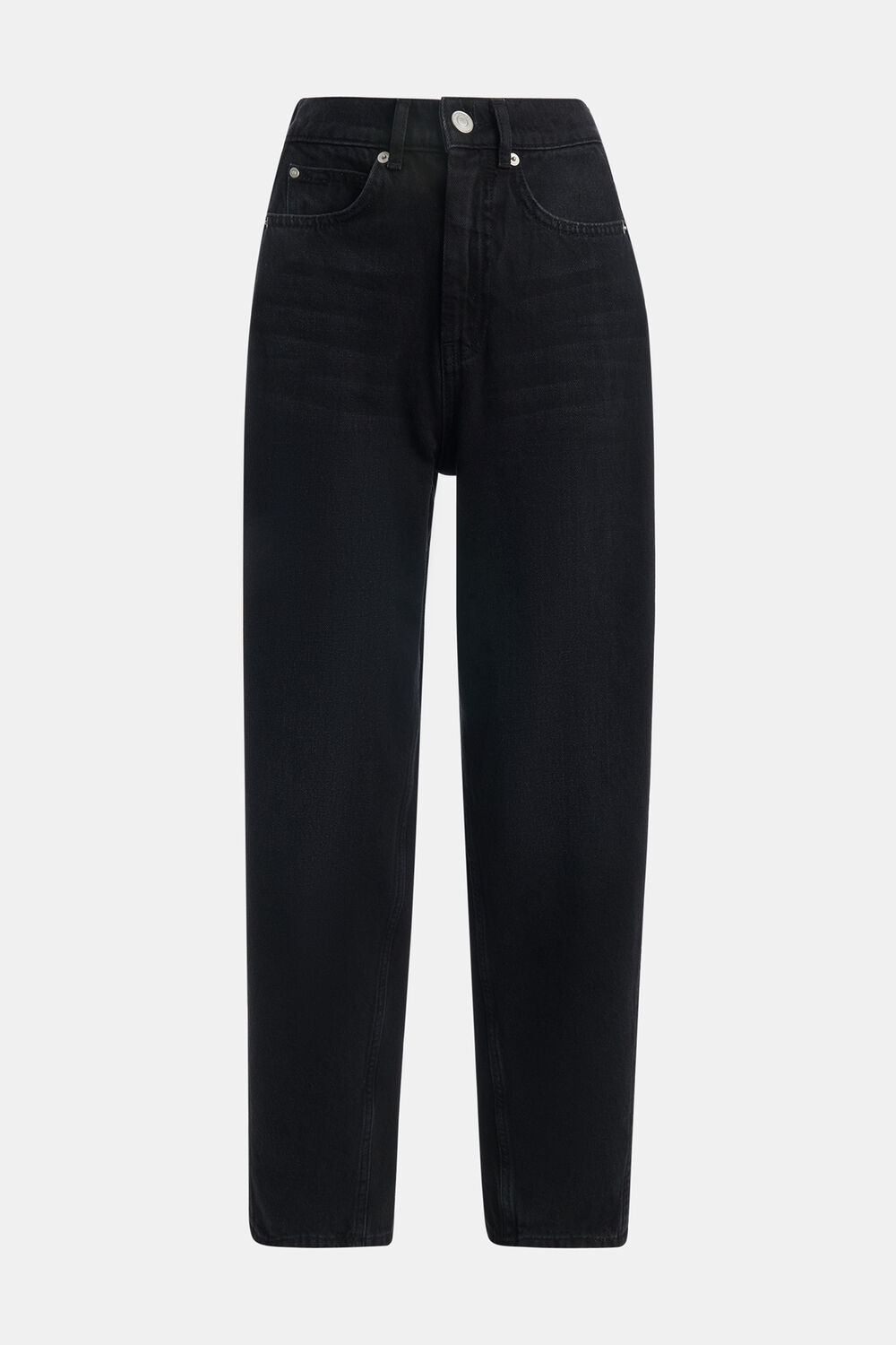Black Petite Authentic Barrel Leg Jean