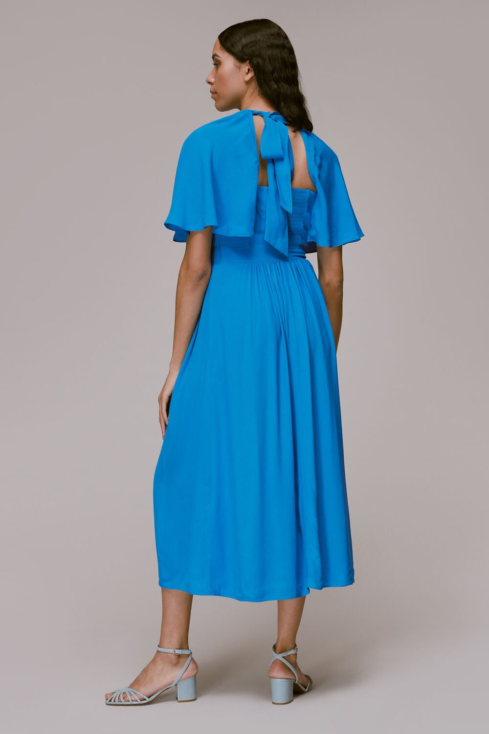 Amelia Cape Sleeve Dress