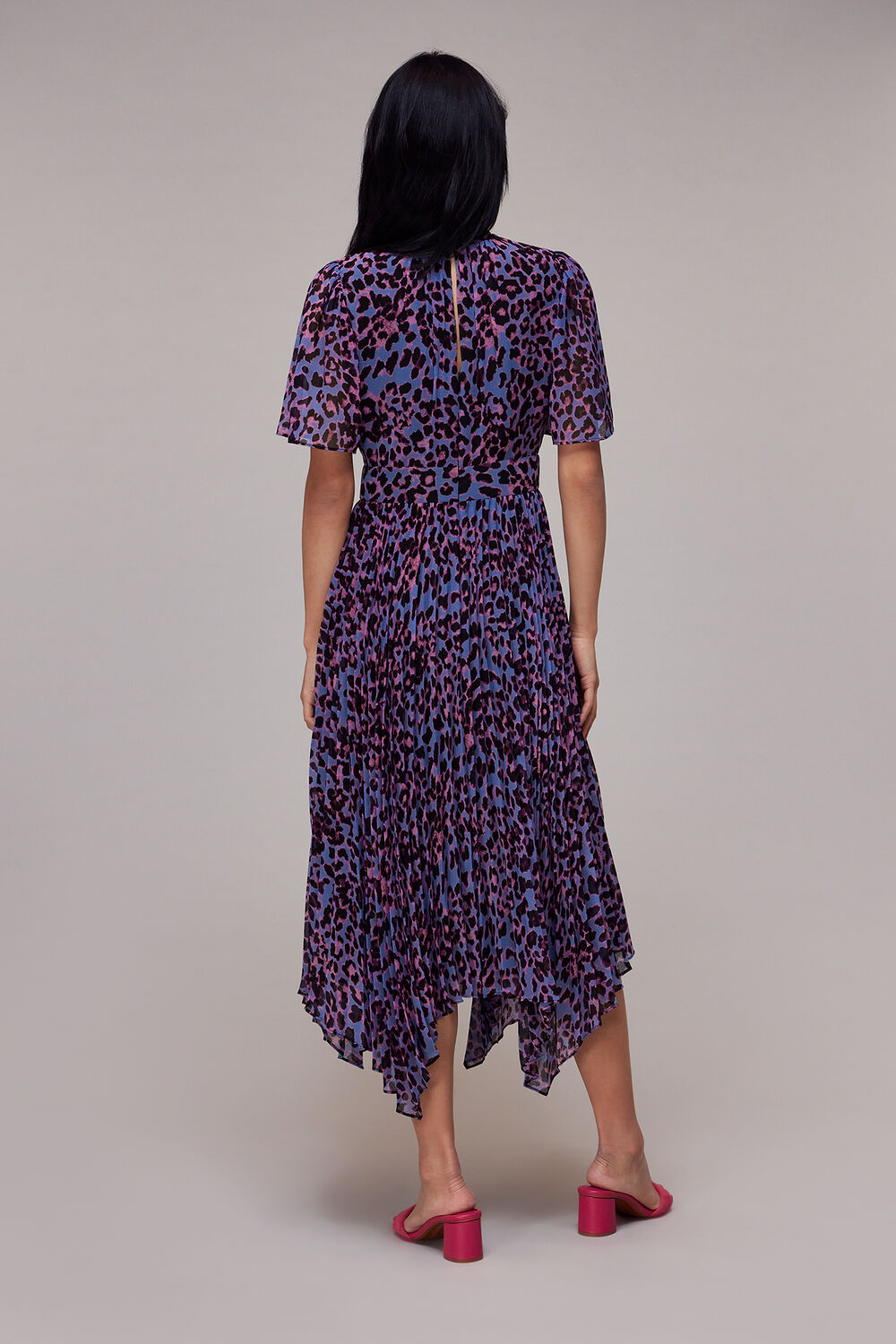 Animal Cheetah Pleated Dress