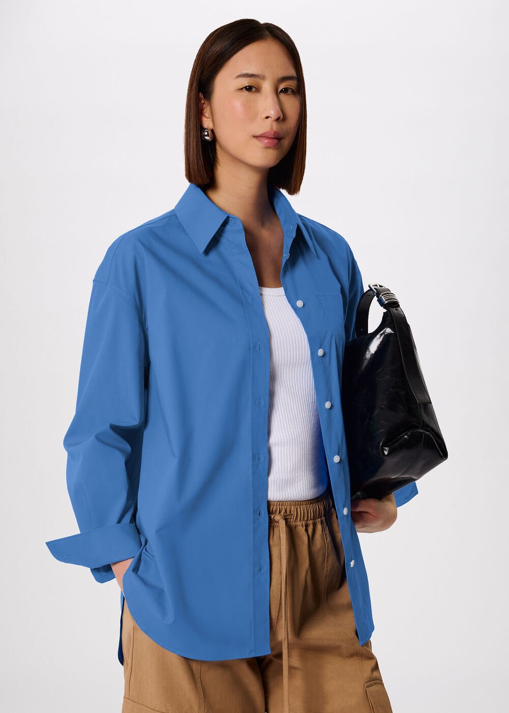 Oversized Cotton Poplin Shirt