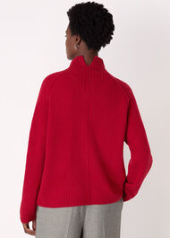 Wool Mix Split Funnel Knit