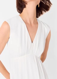 Crepe Sleeveless Midi Dress