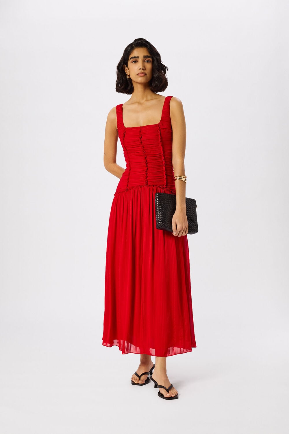 Shirred Bodice Dress