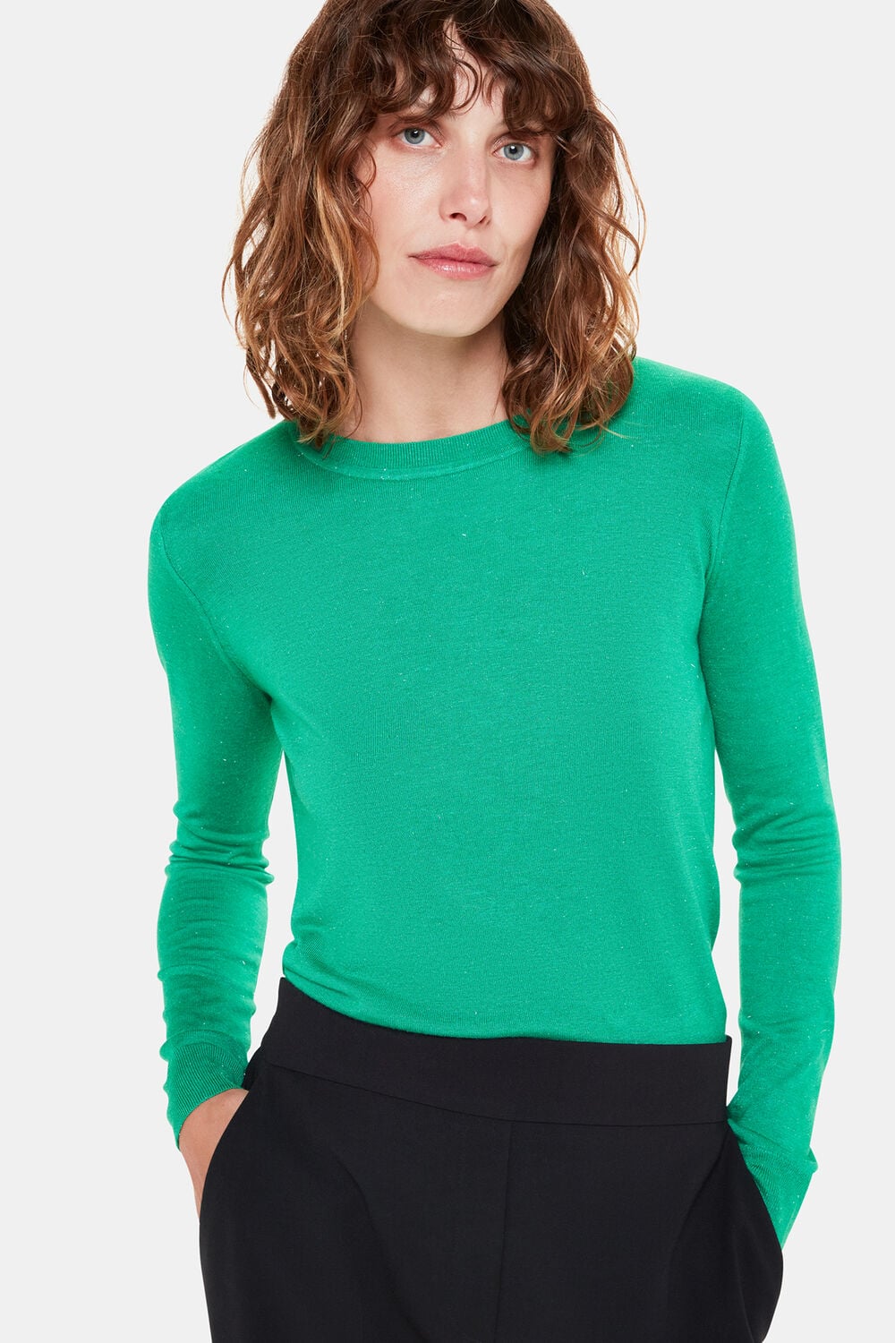 Green Annie Sparkle Crew Neck