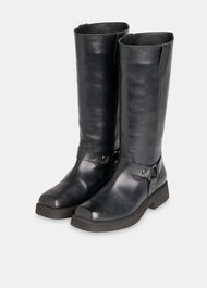 Matteo Knee High Biker Boot