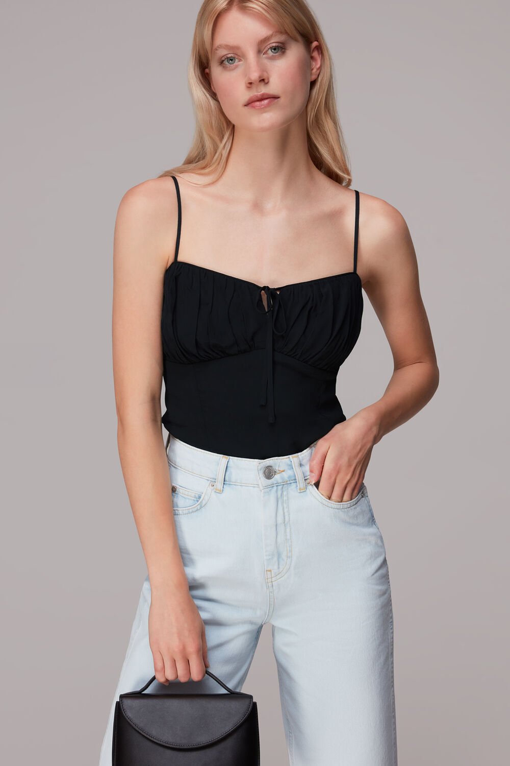 Black Cami Detail Top