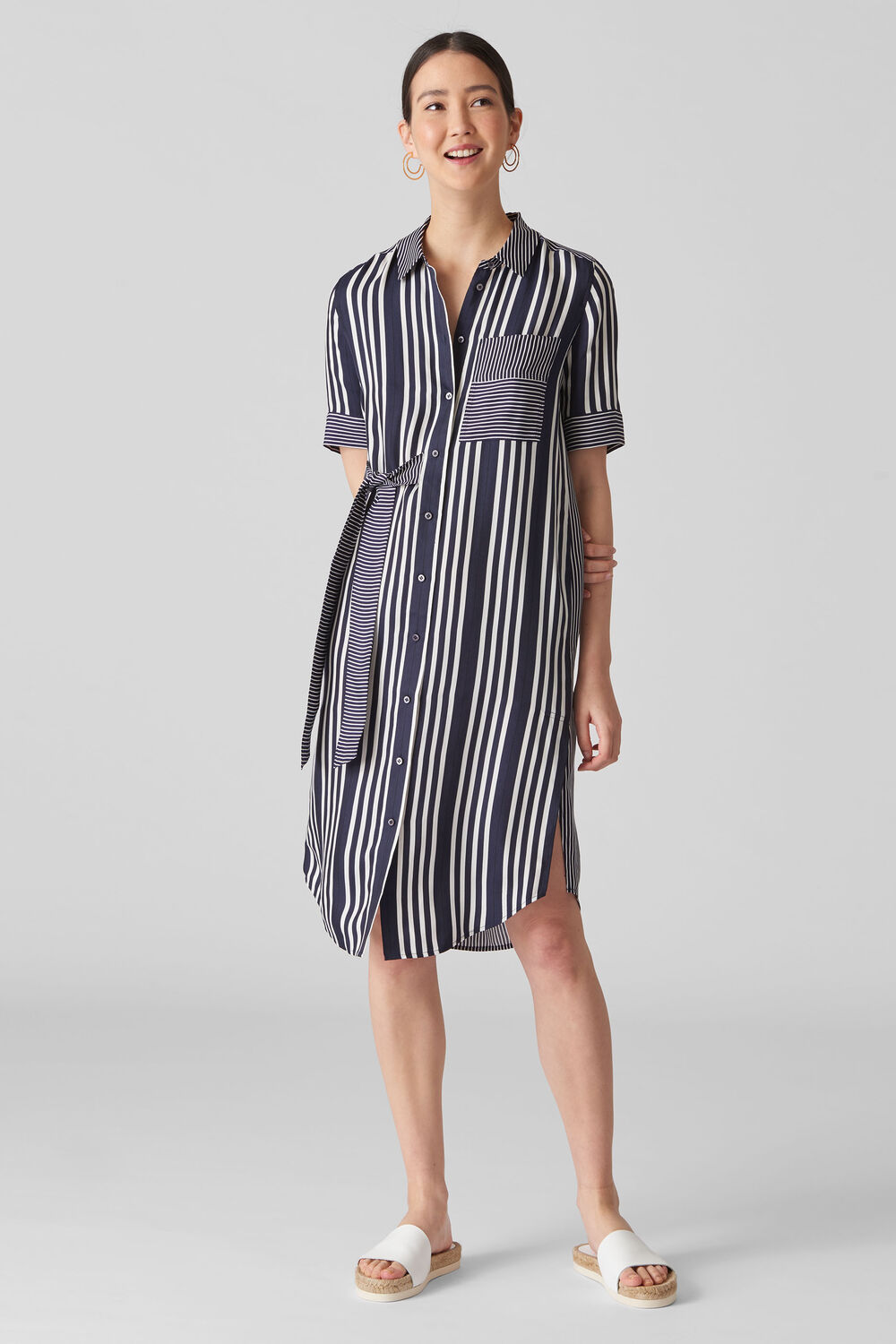 Multi Stripe Dress Navy/Multi
