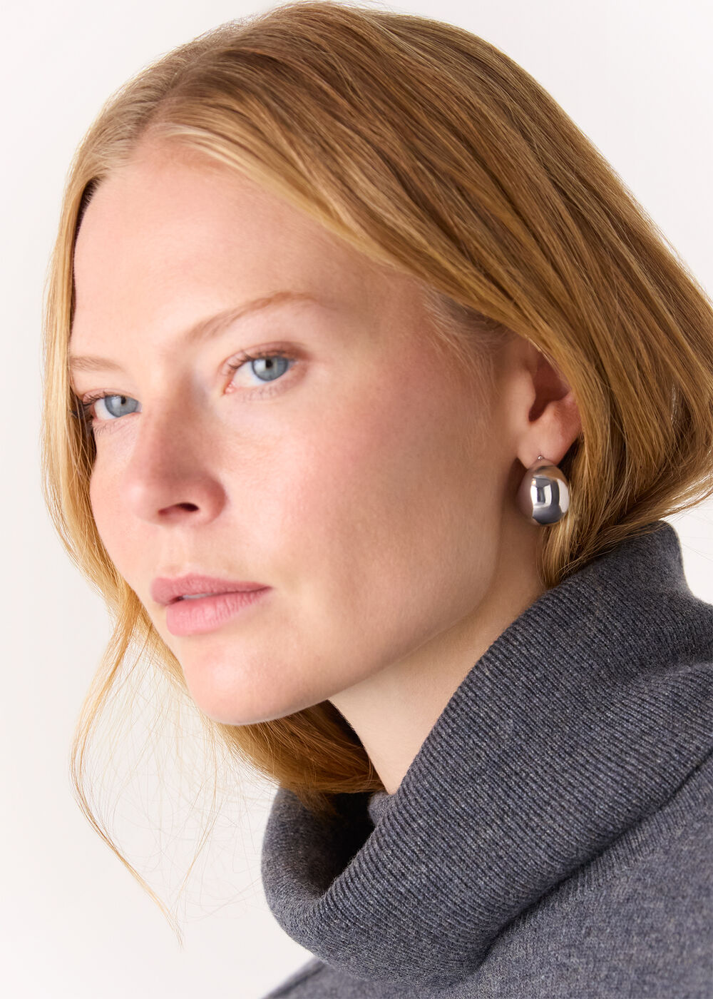 Chunky Curved Stud Earring