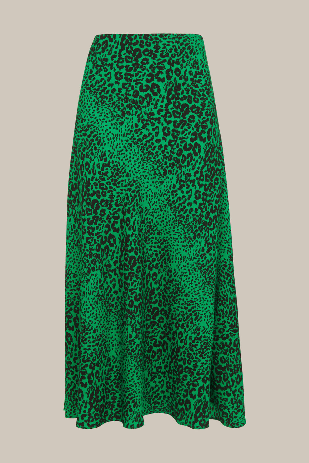 Speckled Animal Bias Cut Skirt