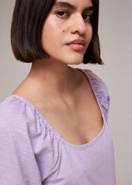 Square Neck Puff Sleeve Top
