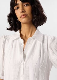 Textured Drop Waist Midi Dress