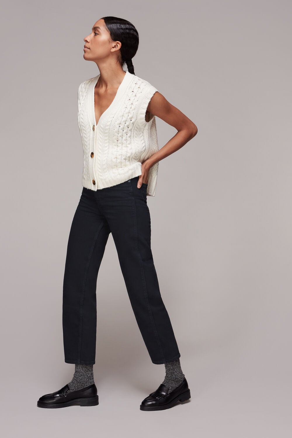 Tall Stretch Barrel Leg Jean