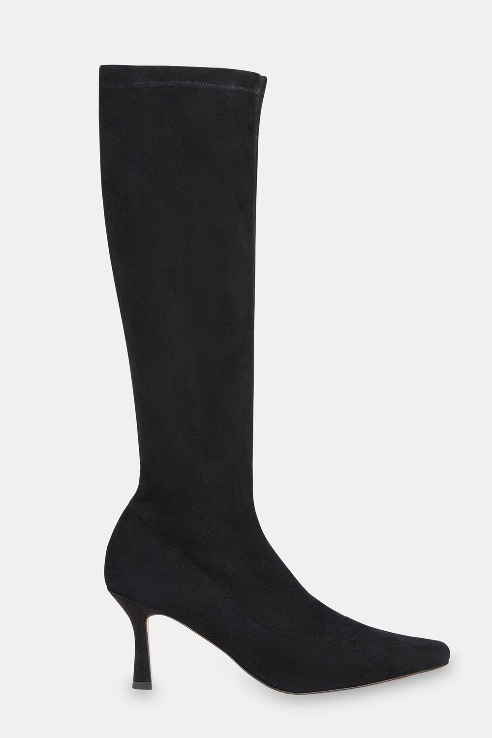 Black Hera Stretch Suede Boot
