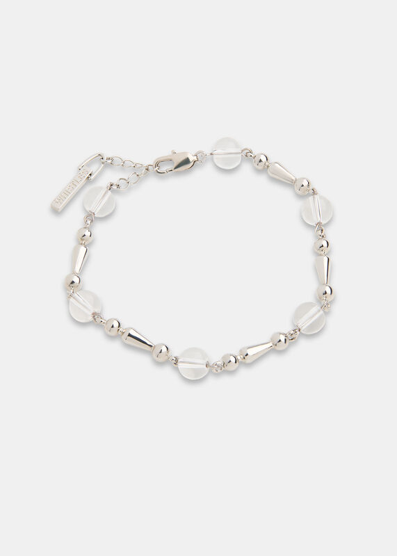 Silver Mixed Bead Bracelet