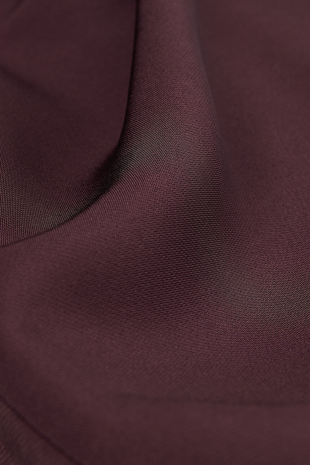 Burgundy Gathered Midi Dress