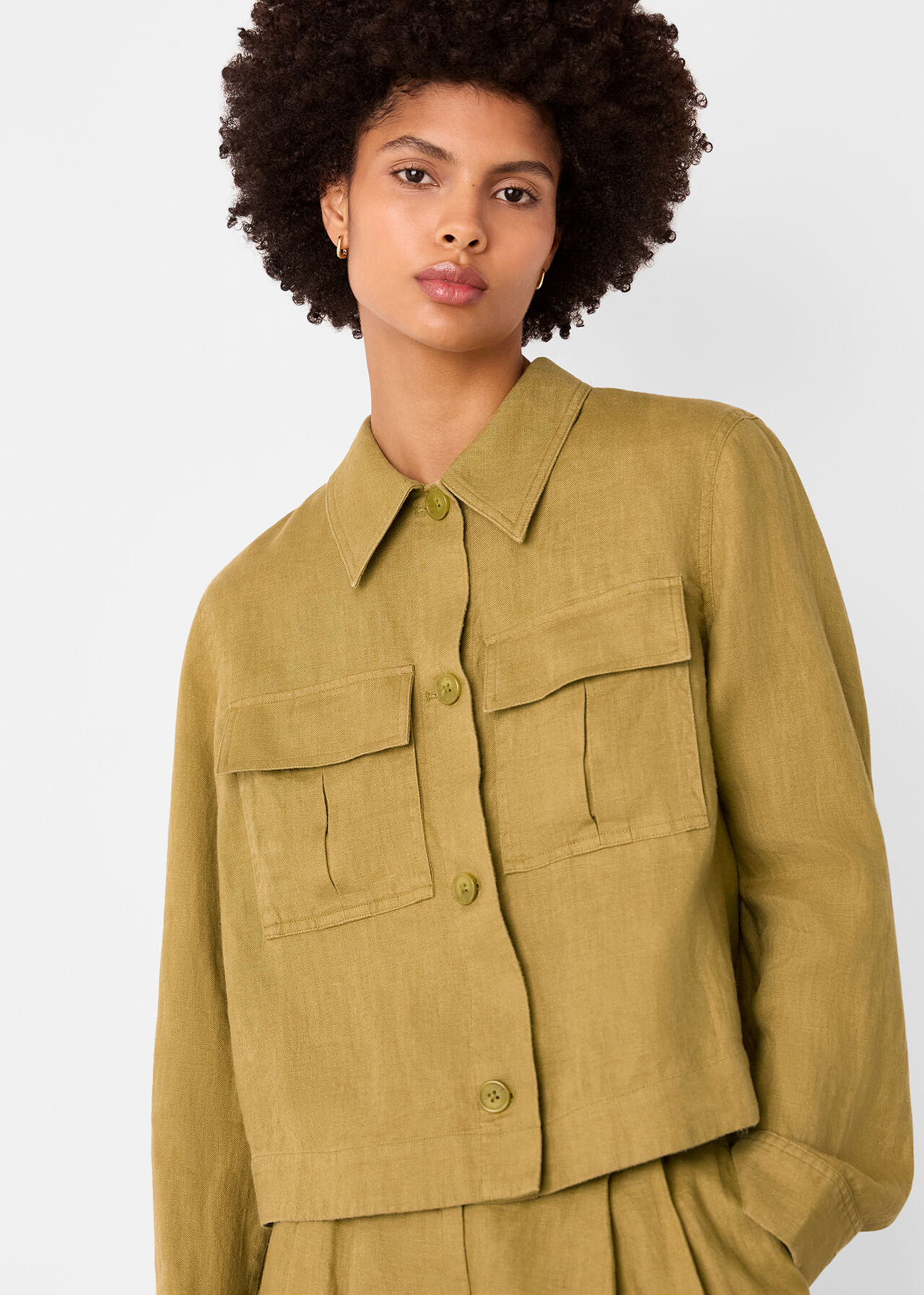 Olive Linen Coord