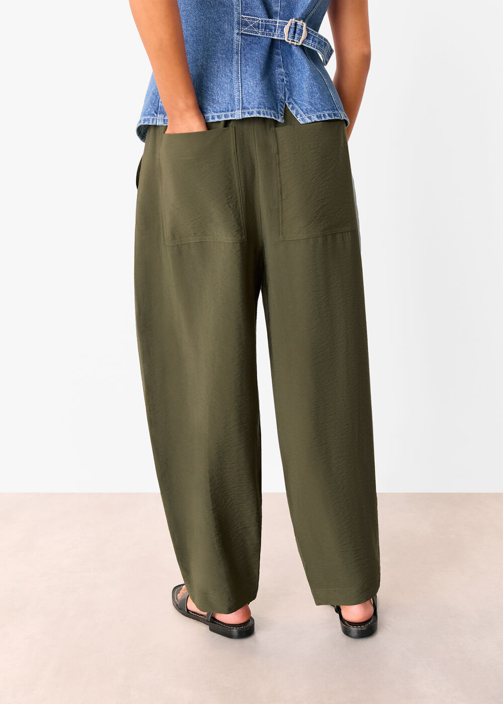Petite Tie Waist Trouser