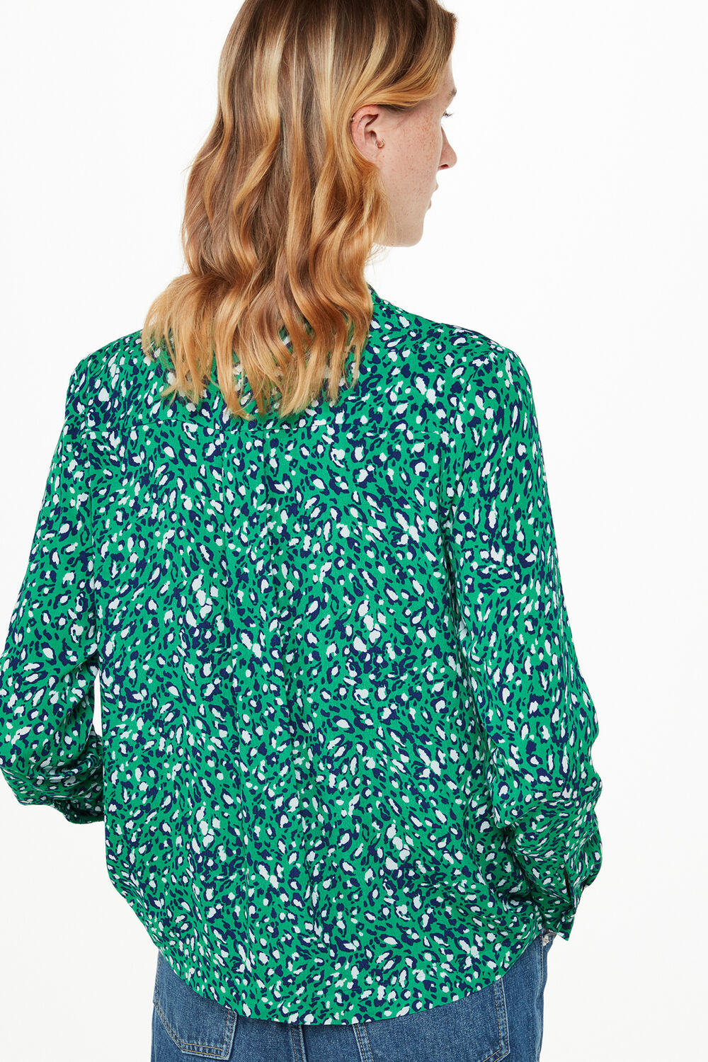 Flowing Leopard Print Shirt