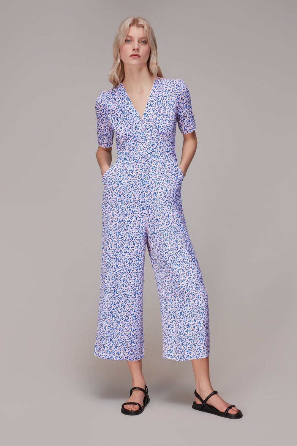 Multicolour Floral Garden Print Jumpsuit