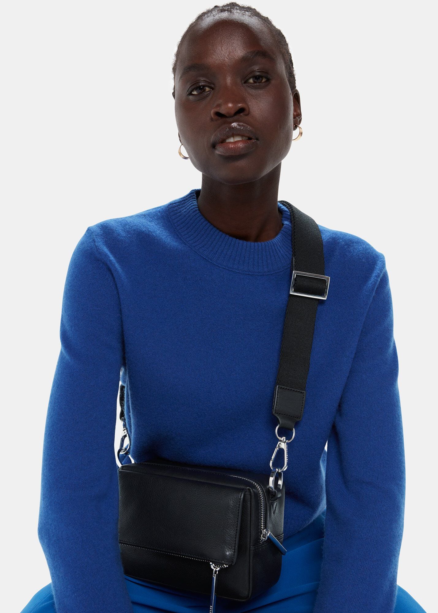 Black Bibi Crossbody Bag | WHISTLES | Whistles US |