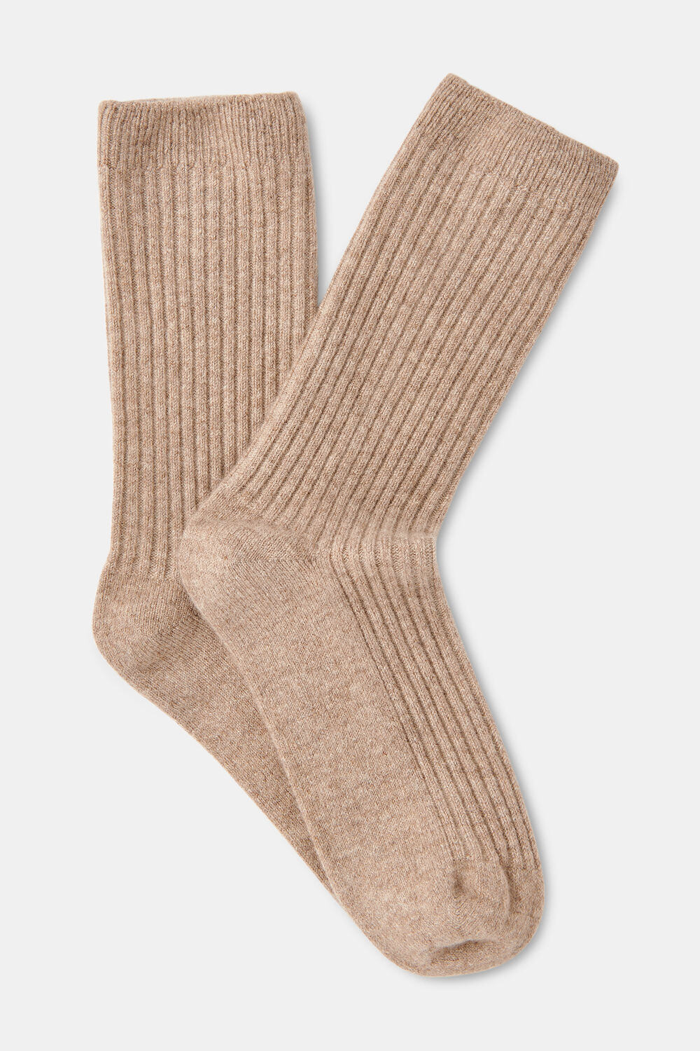 Cashmere Ribbed Socks