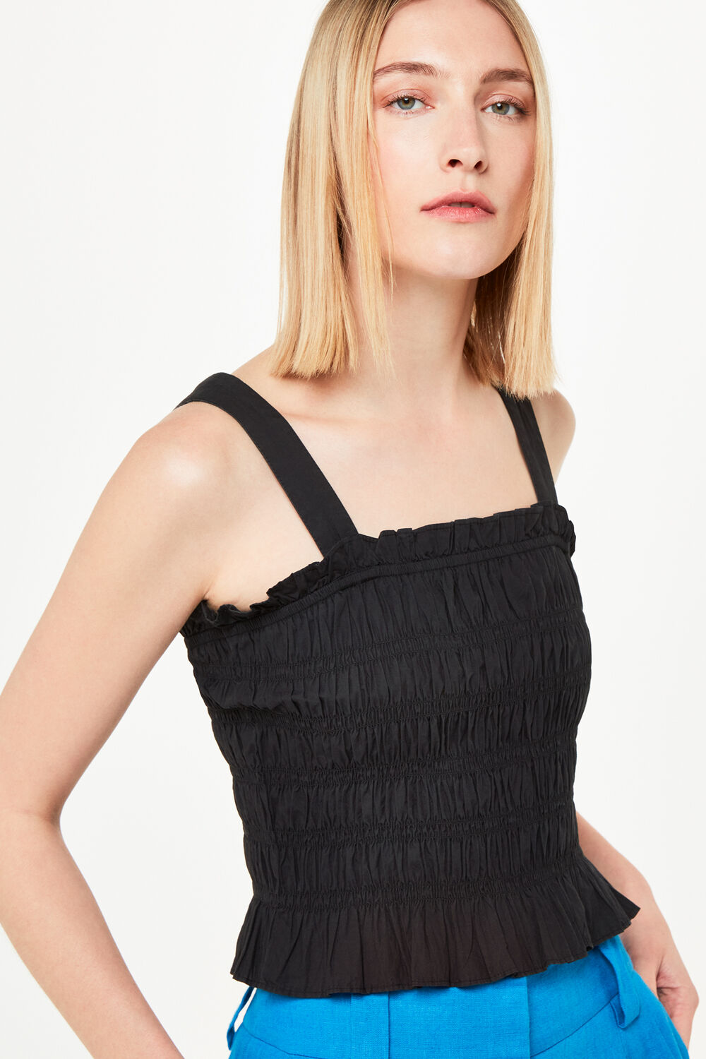 Saskia Crinkle Strappy Top