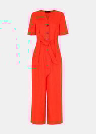 Petite Fiona Linen Button Jumpsuit