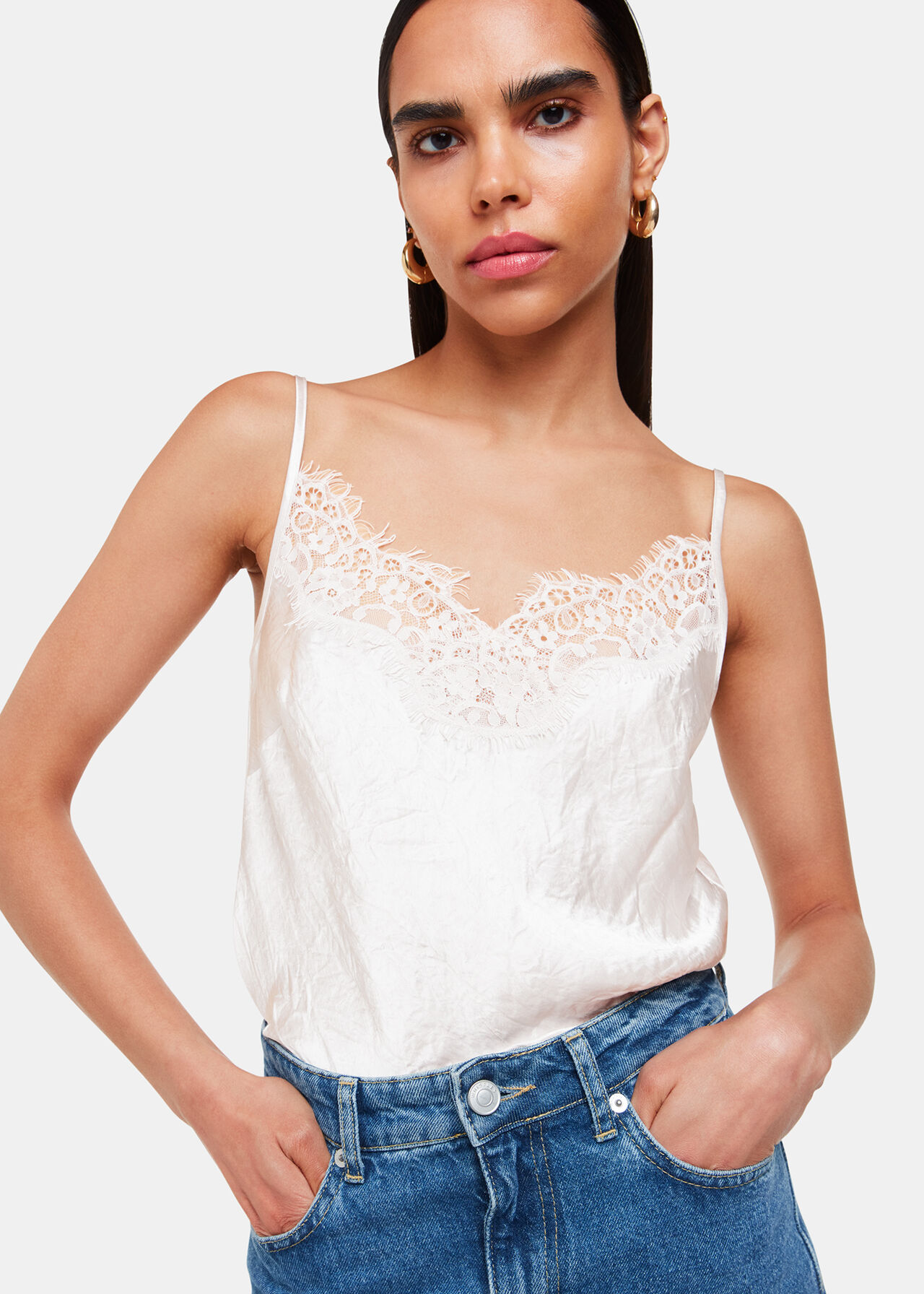 Lace Trim Cami Top