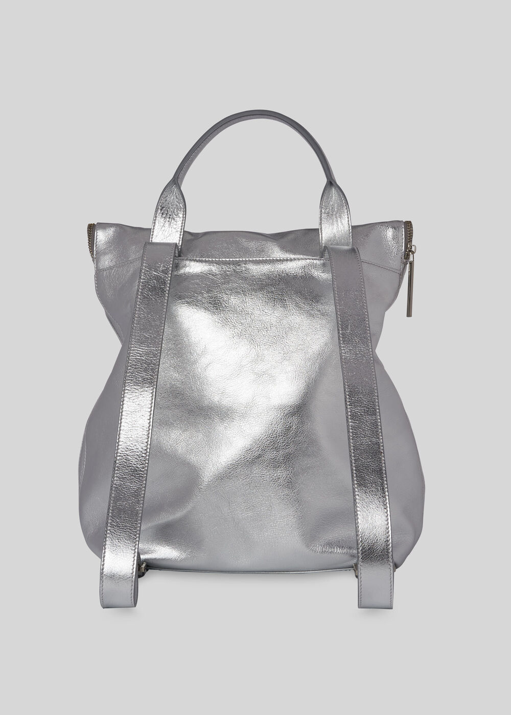 Metallic Verity Backpack Silver