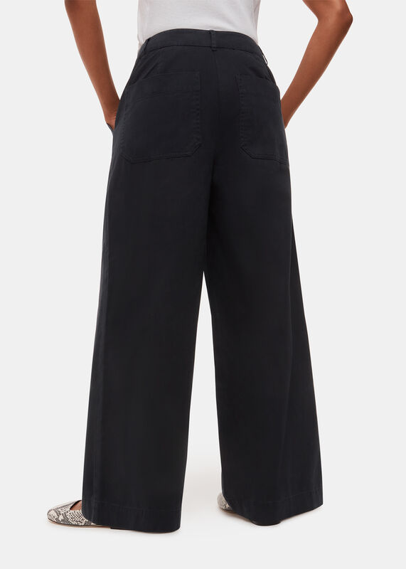 Washed Black Petite Ruth Relaxed Leg Pants 