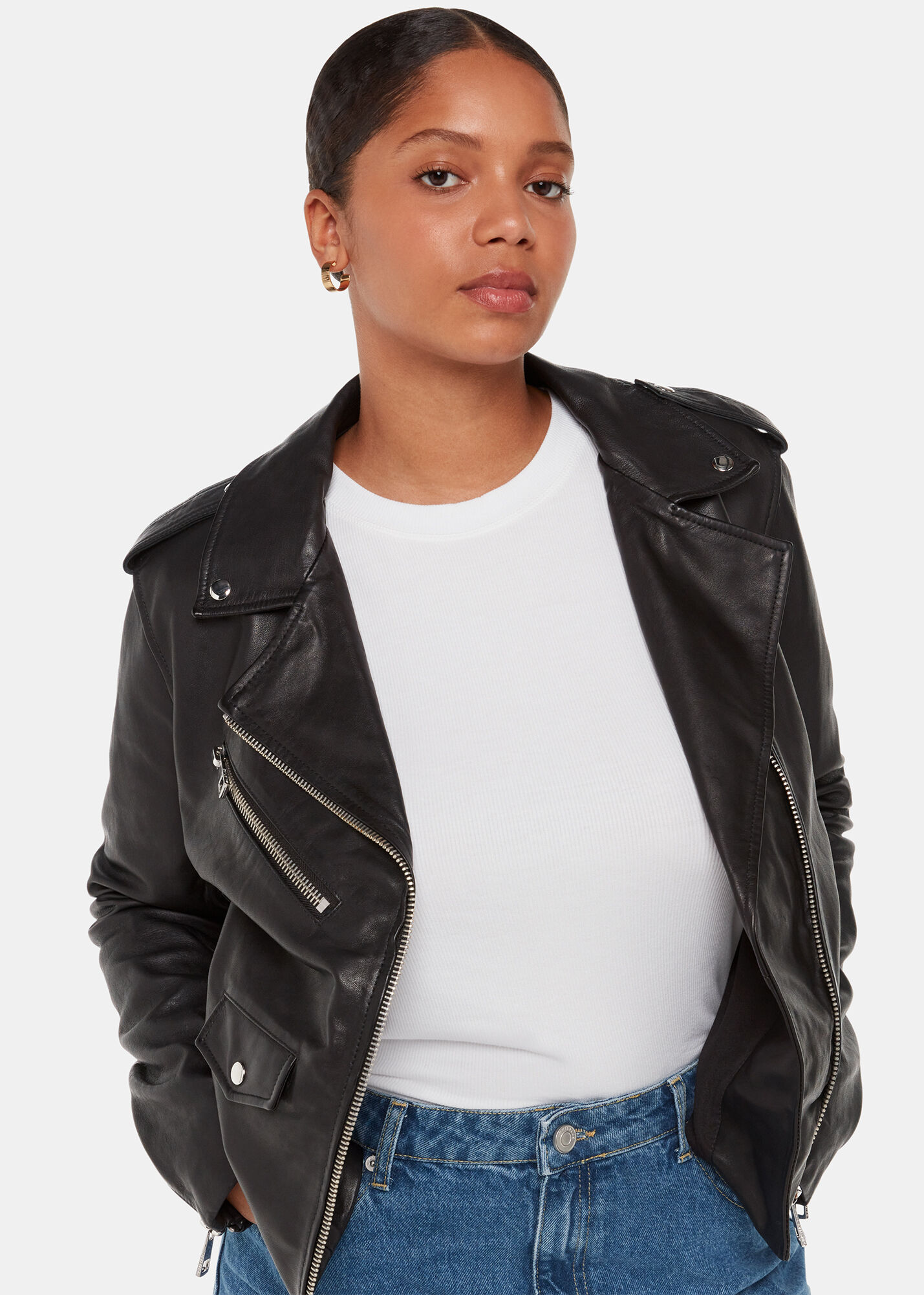 Agnes leather jacket online