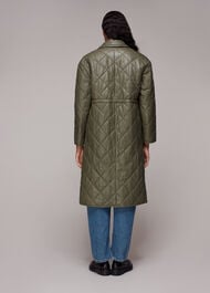 Millie Leather Quilted Coat
